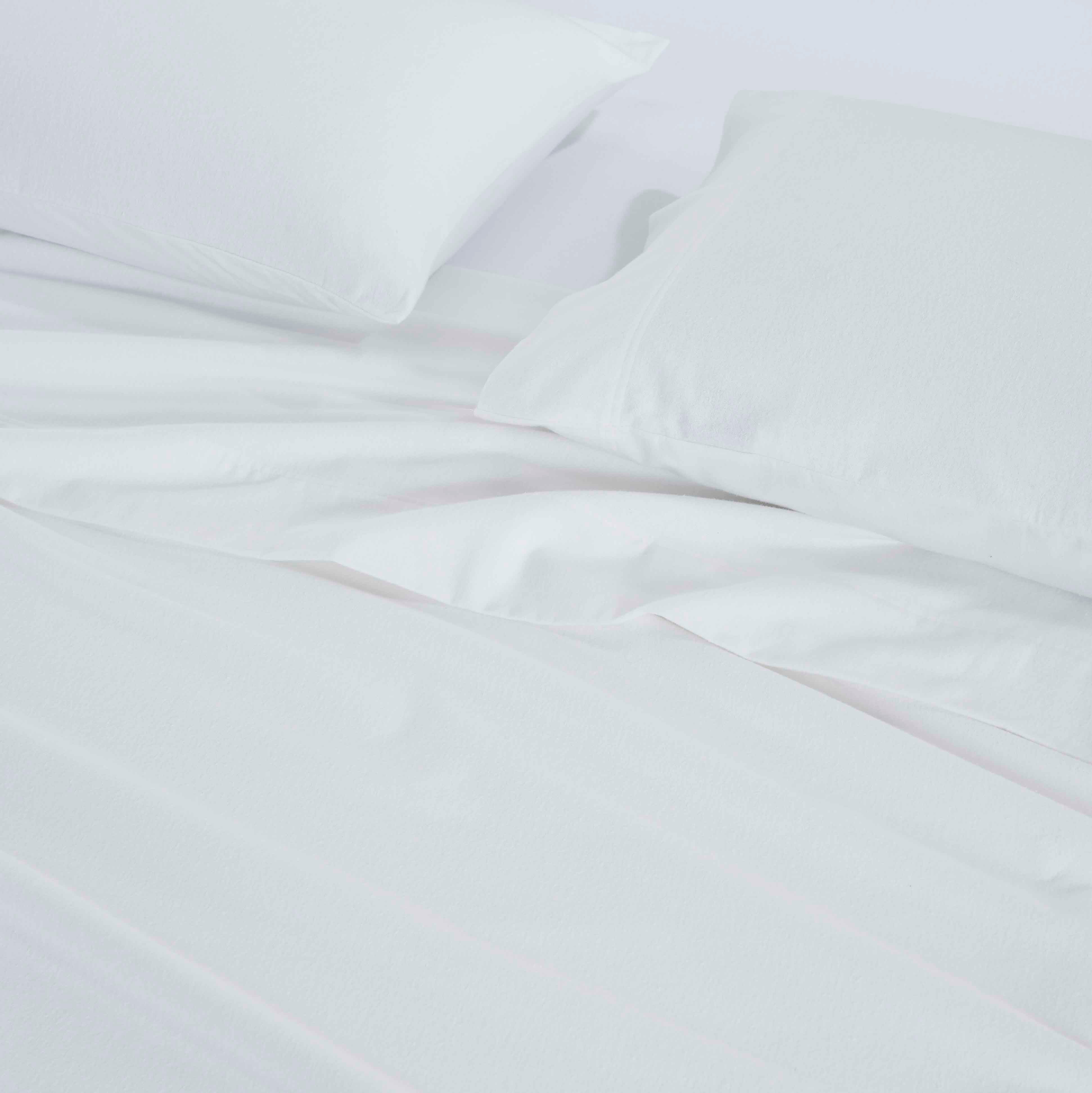 Premium Rome Flannel Cotton Solid Brushed Deep Pocket Sheet Set - Ultra Soft & Cozy Bedding for Winter - Perfect for Master Bedroom, Guest Room & Dorm Use
