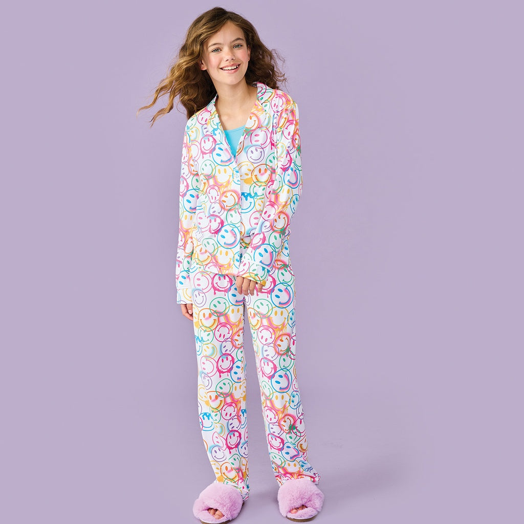 Icream Smiles Everywhere Lounge Set - Size 6-8 (Small) | Cozy Women's Pajama Set for Relaxing at Home, Lounging & Sleepwear