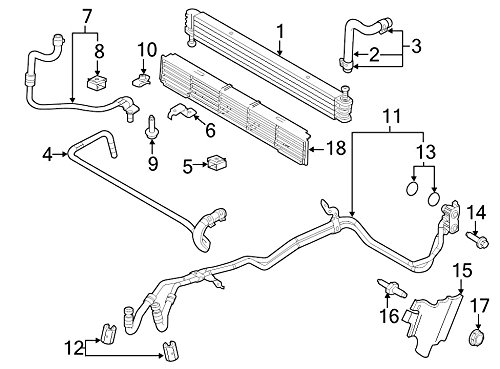 Ford Oil Cooler Assembly - High Performance Replacement Part for Engine Cooling - Perfect for Ford Trucks, SUVs, and Performance Vehicles
