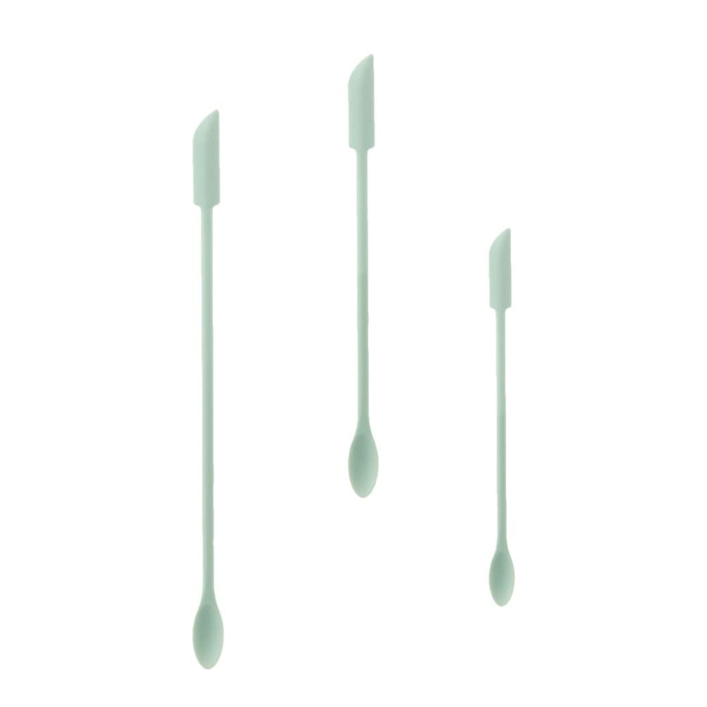 HEMOTON 3-Piece Silicone Jar Spatula Set - Mini Scraper for Jams, Lotions & Creams - Thin Design for Beauty Bottles & Facial Tools - Perfect for Kitchen, BBQ & Makeup Application
