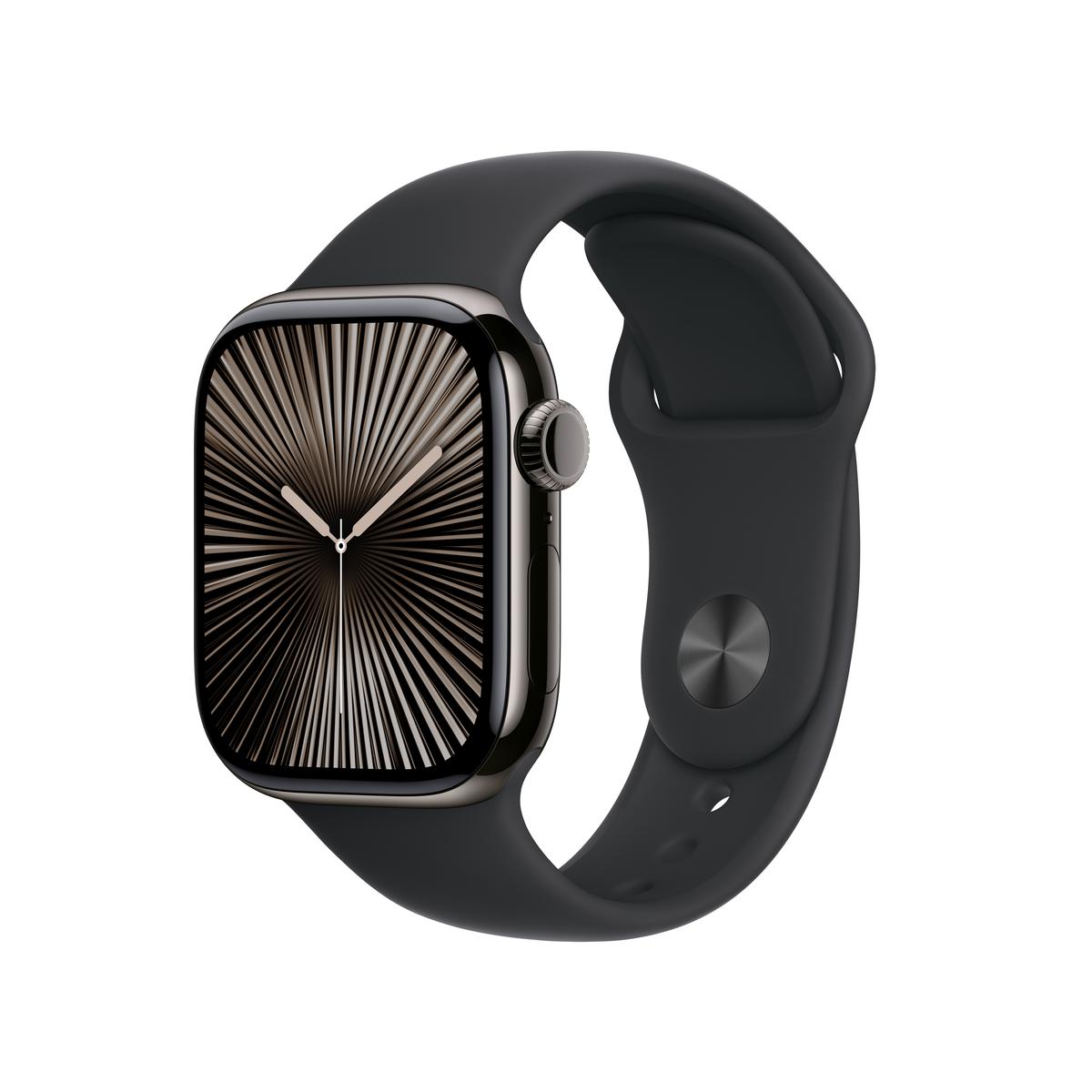 Apple Watch Series 10 GPS + Cellular Titanium Case - Smartwatch with Fitness Tracking, Heart Rate Monitor & Water Resistance for Running, Swimming & Daily Use