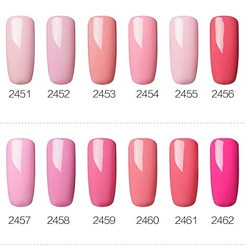 ROSALIND UV Gel Polish Set - Semi-Permanent Nail Kit with Primer, Top Coat & Poly Gel Varnish (7ml) - Professional Manicure & Pedicure Gel for Salon & Home Nail Art - Perfect for Parties, Weddings & Daily Wear