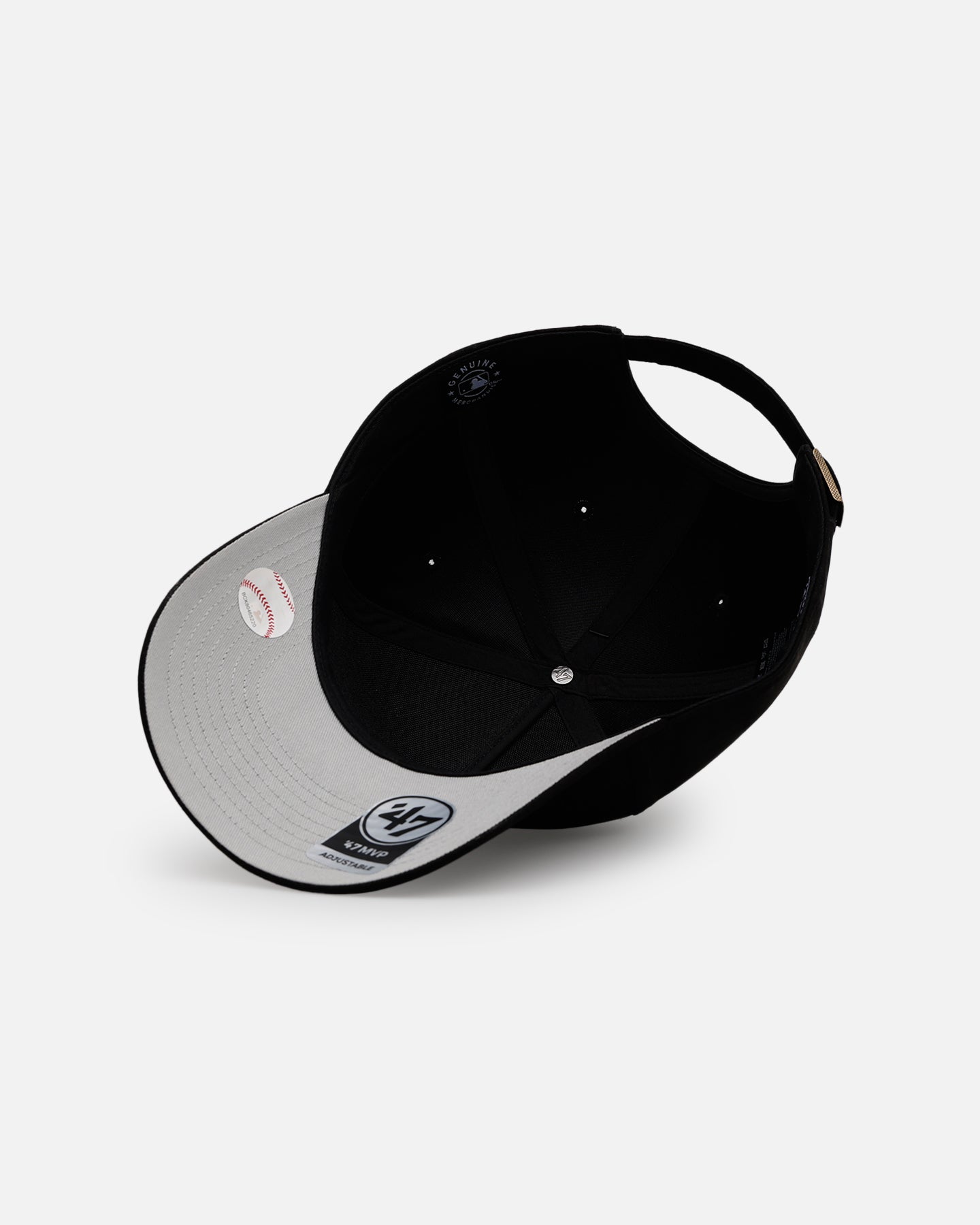 47 Brand Los Angeles Dodgers 'Ultrasuede' 47 MVP Adjustable Strapback Snapback Hat - Black/White Baseball Cap for Men & Women - Perfect for Games, Sports & Casual Wear