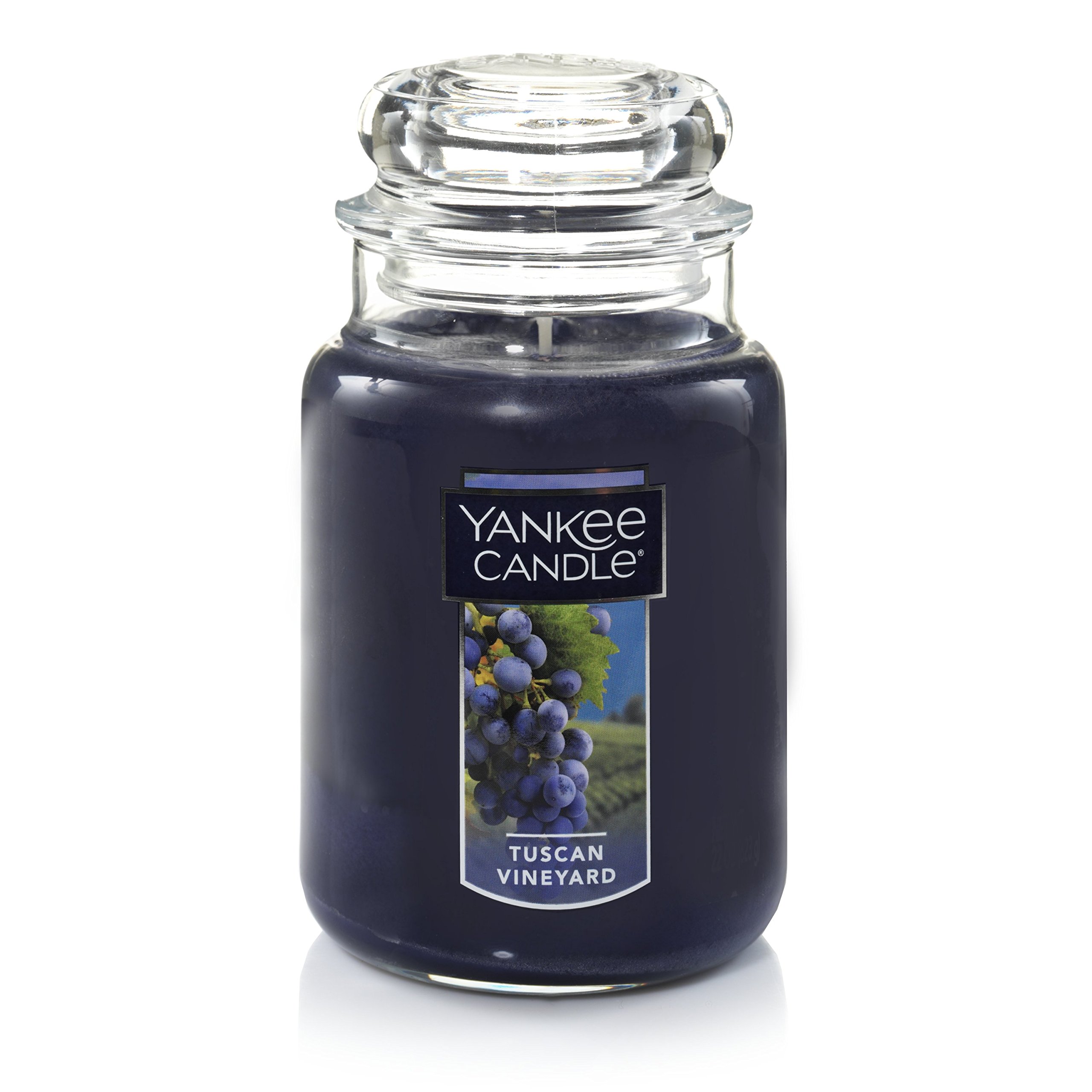 Yankee Candle Tuscan Vineyard Scented Large Jar Candle - 22oz Classic Single Wick, 110+ Hours Burn Time for Home Decor, Relaxation & Romantic Ambiance