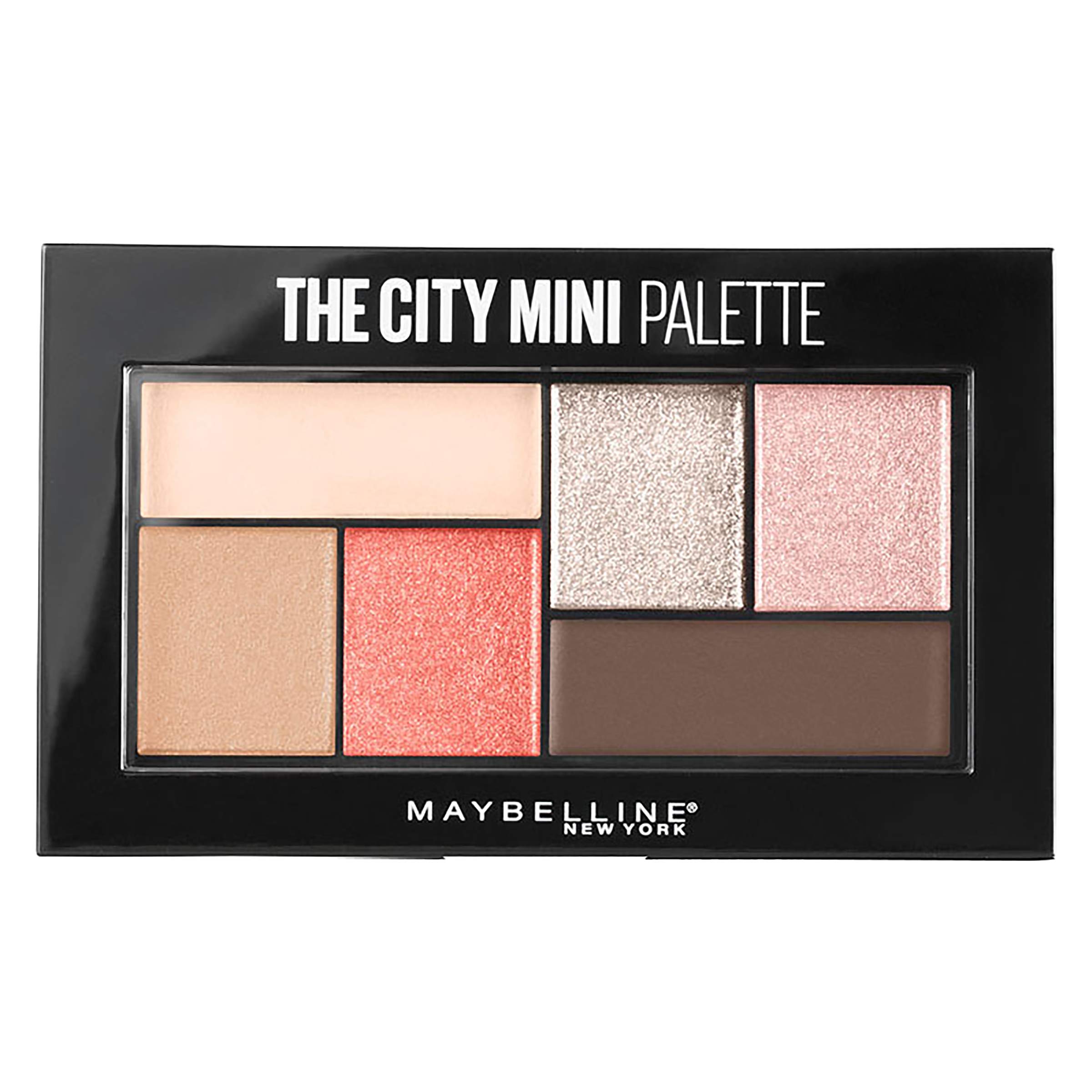 Maybelline The City Mini Eyeshadow Palette - Downtown Sunrise 430, 6 Matte & Shimmer Shades, Vegan & Cruelty-Free | Perfect for Day to Night Makeup, Travel & On-the-Go Touch Ups