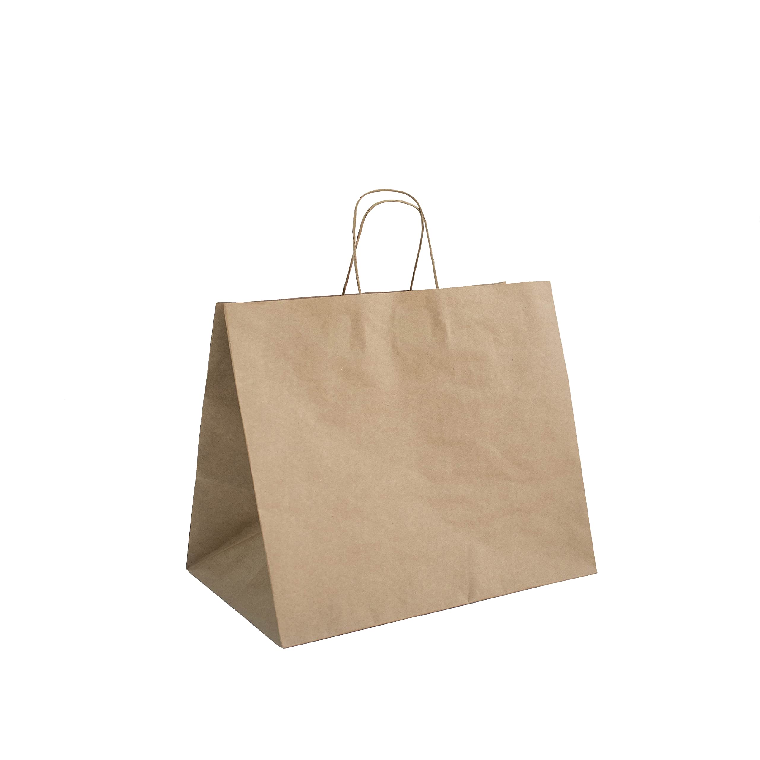 JET 15x10x12 Inch Virgin Kraft Paper Gift Bags with Twisted Handles - Bulk 100pcs Recyclable Brown Shopping Bags for DIY, Business, Takeout, Grocery, Gifts & Retail | Perfect for Parties, Weddings, Merchandise Packaging & Eco-Friendly Shopping