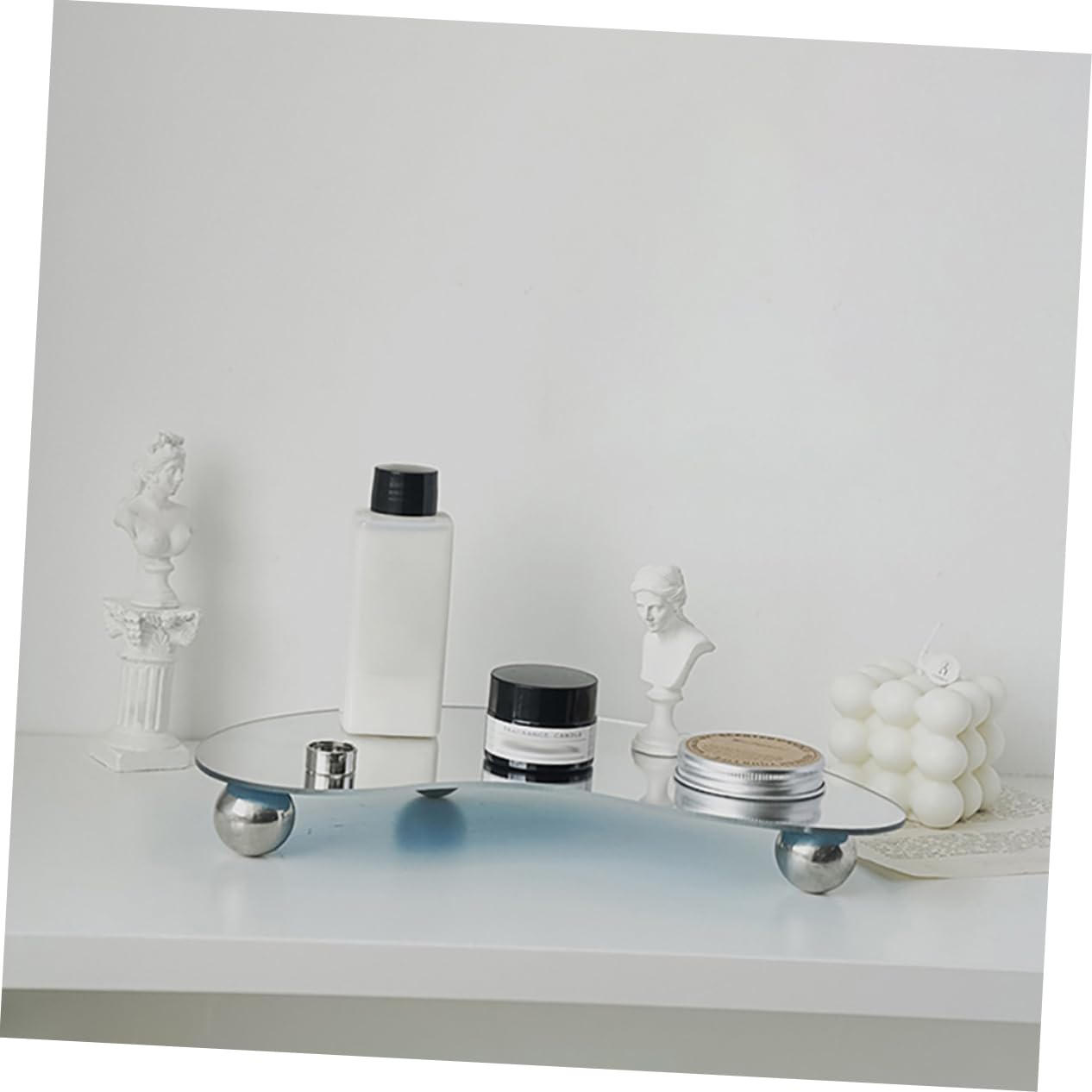 Uonlytech Acrylic Bathroom Tray - Toilet Tank Tray, Bathtub Caddy for Jewelry, Makeup, Candles | Non-Slip Organizer for Bathroom Counter, Vanity & Shower Shelf | Perfect for Home Spa, Gift & Small Item Storage