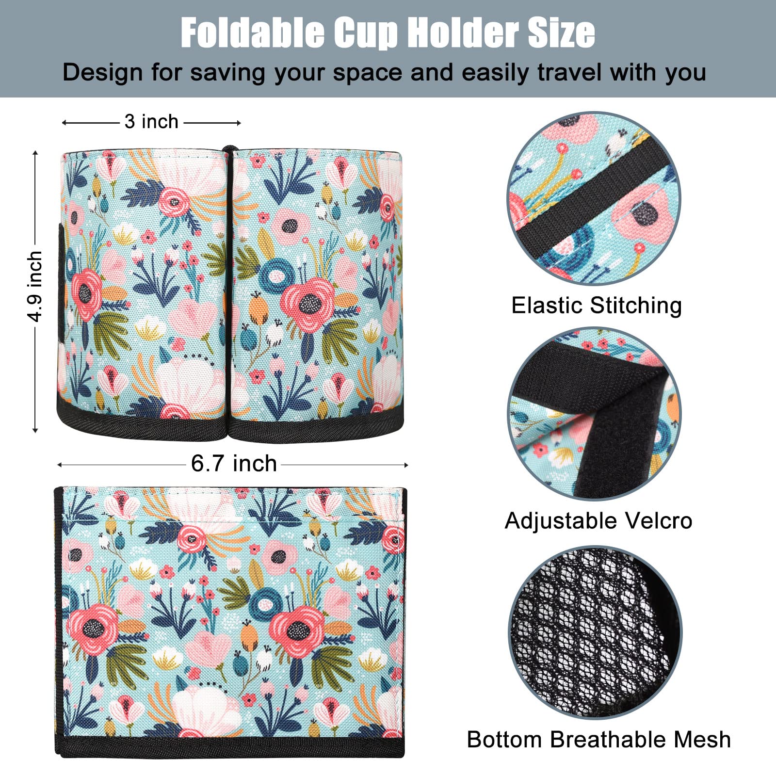 ACdream Luggage Cup Holder - Portable Suitcase Drink Carrier for Travel | Hands-Free Water & Coffee Caddy Attachment | Perfect Flight Attendant Gift & Airplane Travel Accessory | Ideal for Airport, Commuting & Daily Use