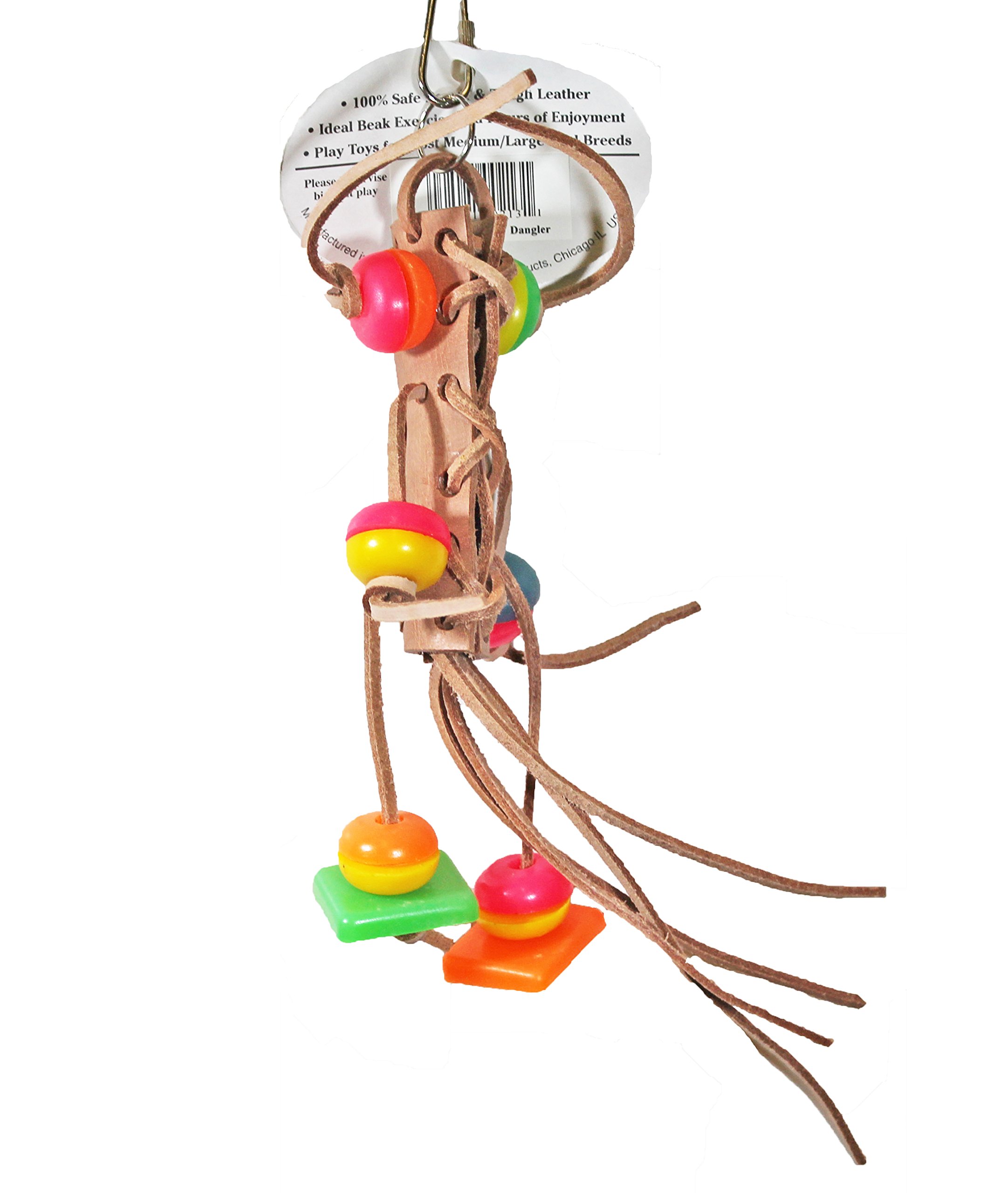 Prevue Wrangler Dangler Cacti Bird Toy - Colorful Chewing & Foraging Parrot Toy for Small & Medium Birds - Perfect for Cockatiels, Conures, Lovebirds - Cage Hanging Bird Enrichment Activity