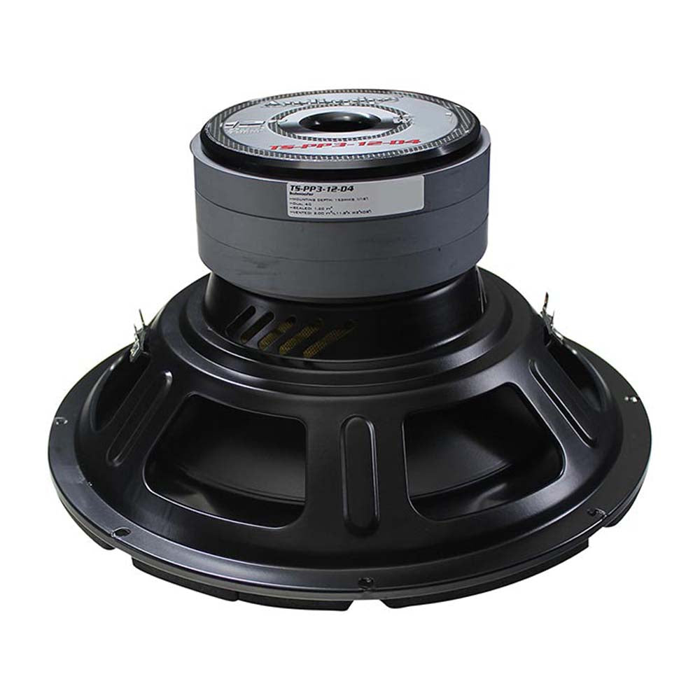 Audiopipe TSPP312D4 12 Inch Car Subwoofer - 600W RMS / 1600W Max Power, Dual 4 Ohm Voice Coils - Perfect for Car Audio Systems & Bass Enthusiasts