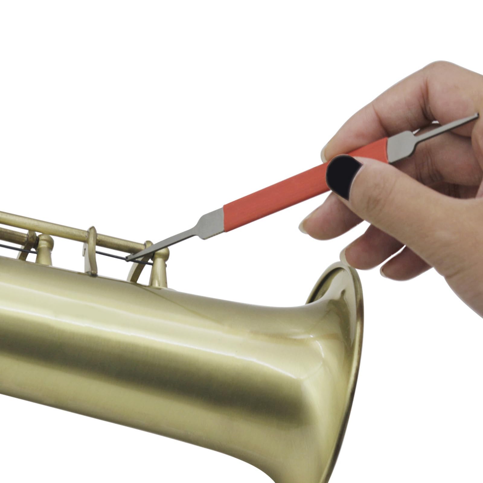 Professional Double Head Spring Hook - Woodwind Instrument Repair Tool for Flute, Clarinet, Saxophone Maintenance | Needle Spring Replacement & Musical Instrument Repair Accessories (Perfect for DIY Repairs & Professional Instrument Maintenance)