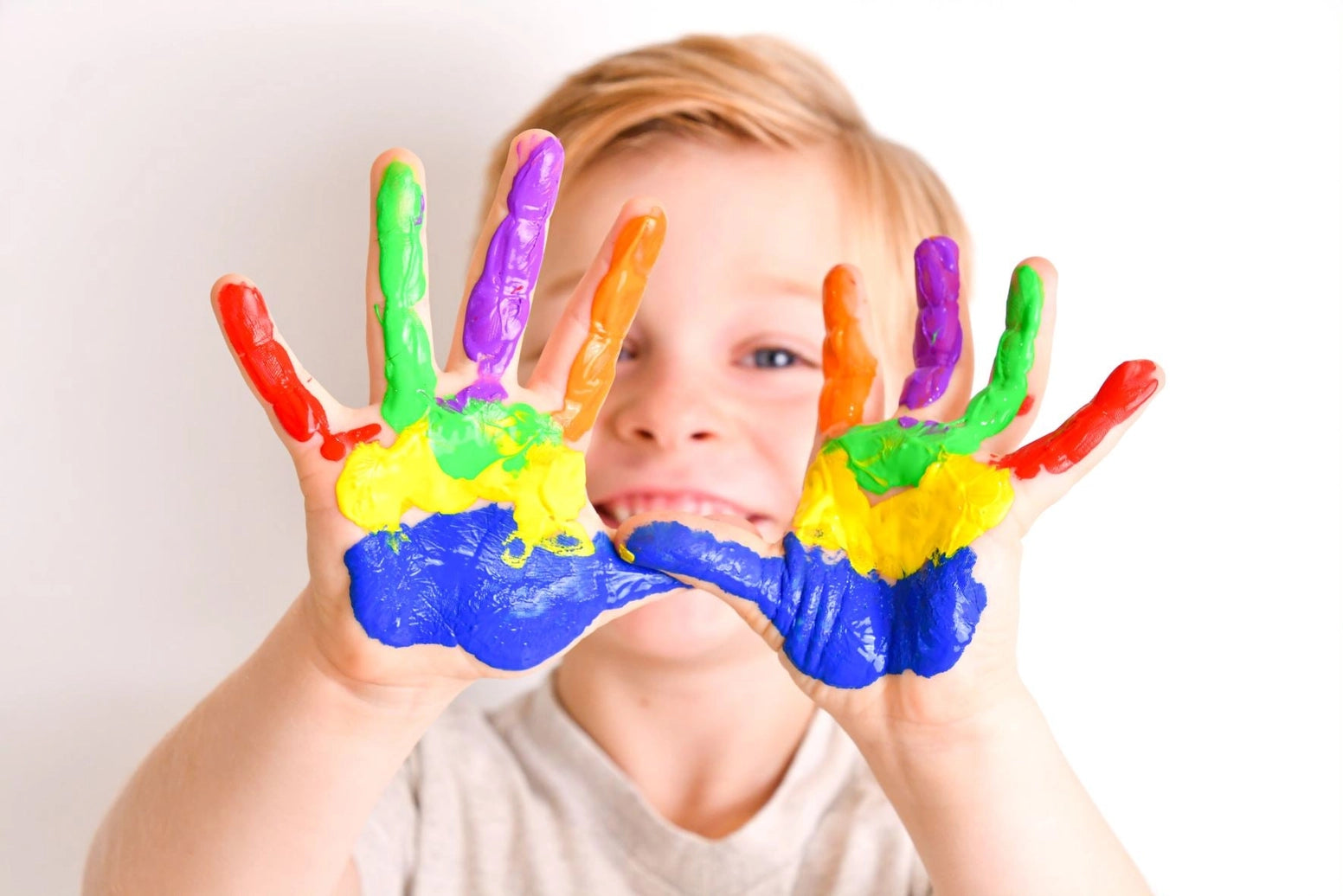 Castle & Kite 6-Pack Rainbow Paint Pots for Kids - Non-Toxic Watercolor Set for Arts & Crafts, Classroom & Home DIY Projects