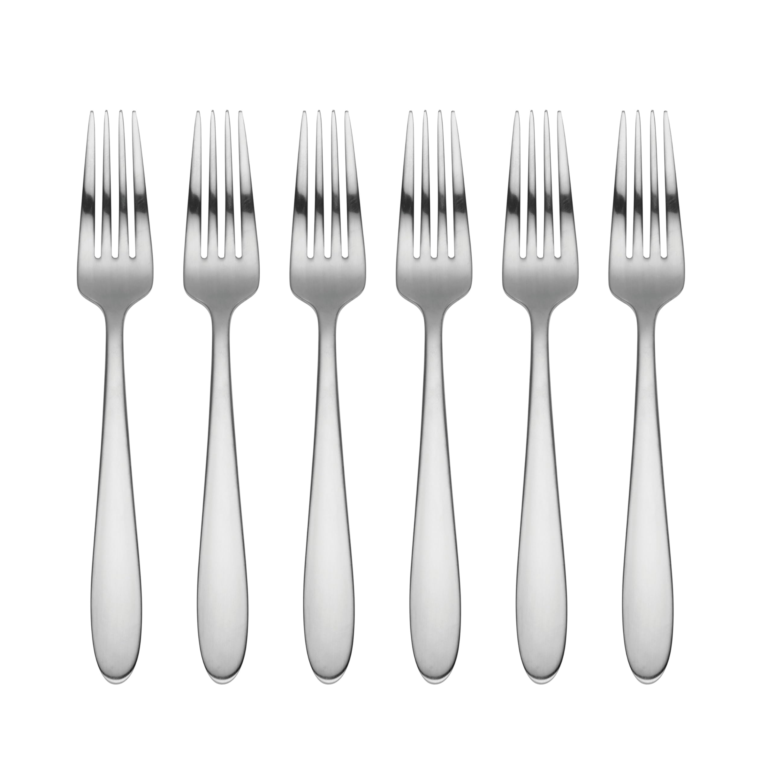 Oneida Vale 6-Piece Stainless Steel Salad Forks Set - Elegant Flatware for Dining, Parties, and Entertaining