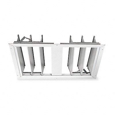 24 Inch White Painted Aluminum Dayton Fan Shutter - Durable & Stylish for Home, Office, and Industrial Ventilation
