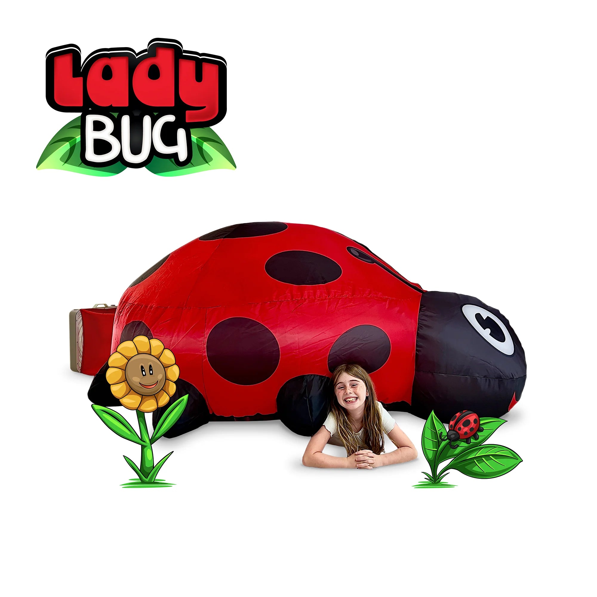Original Title: AirFort Lady Bug   Optimized Title: **Lady Bug AirFort - Portable Inflatable Play Tent for Kids | Indoor & Outdoor Fun | Perfect for Playrooms, Backyards, and Camping**