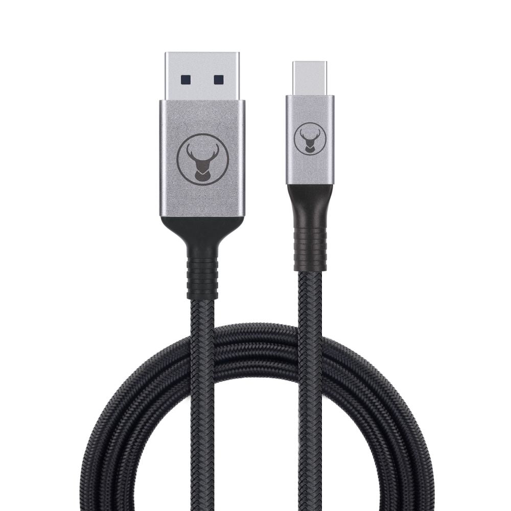 Bonelk Long Life Mini DisplayPort to HDMI Cable 1.5m (Black) - High-Speed 4K Video & Audio Adapter for MacBook, PC, Laptop, Monitor, TV, Projector - Home Office & Entertainment Setup