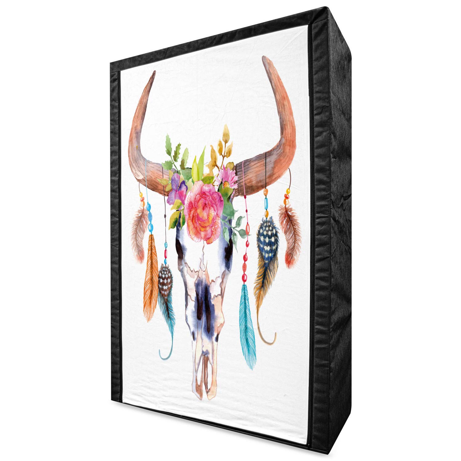 Ambesonne Feather Portable Fabric Wardrobe - 42.5