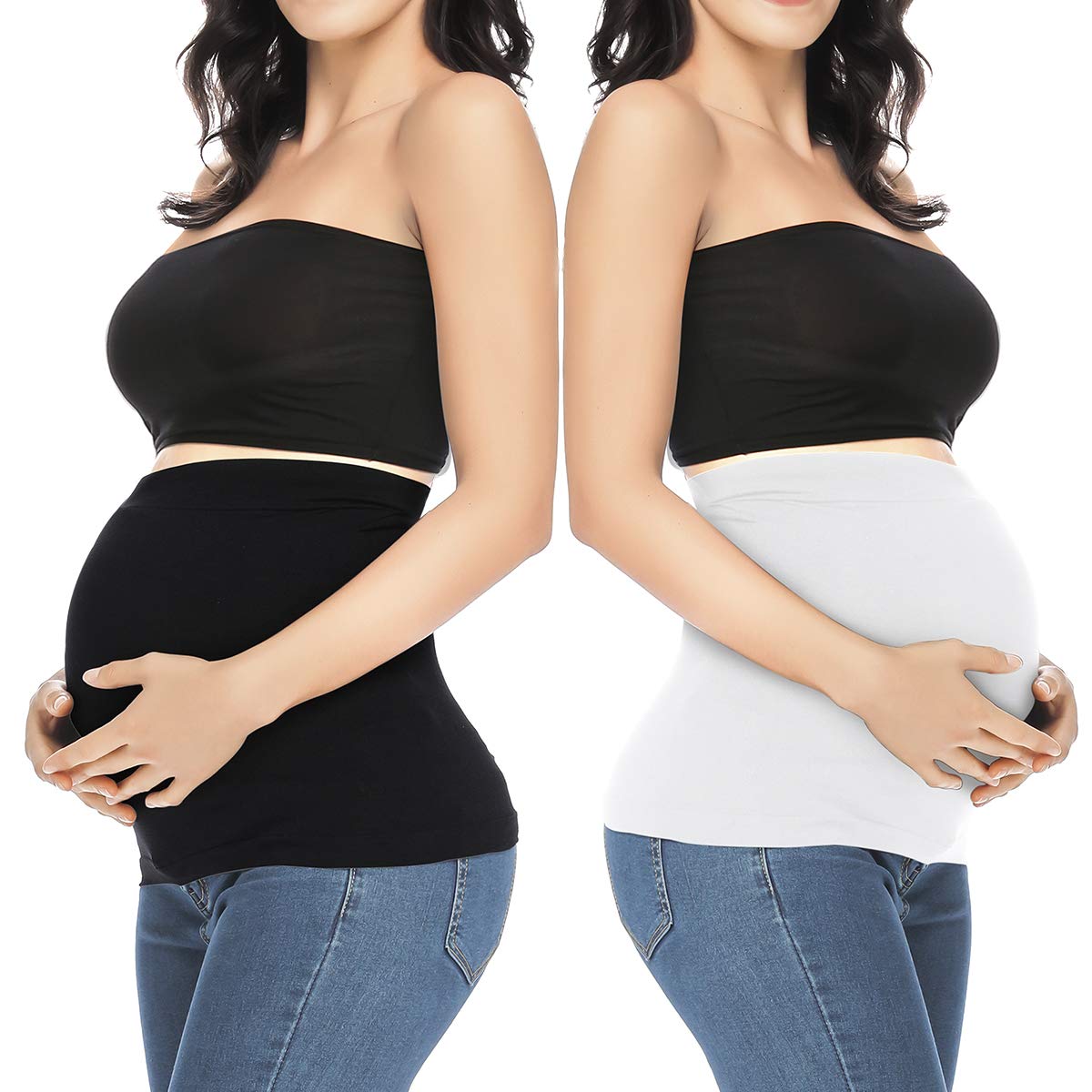 **Maternity Belly Band for Pregnant Women - Postpartum Support Belt for Pants & Jeans - Comfortable Pregnancy Support for Everyday Wear**    *(Use Case: Perfect for daily wear, postpartum recovery, and providing gentle support during pregnancy.)*