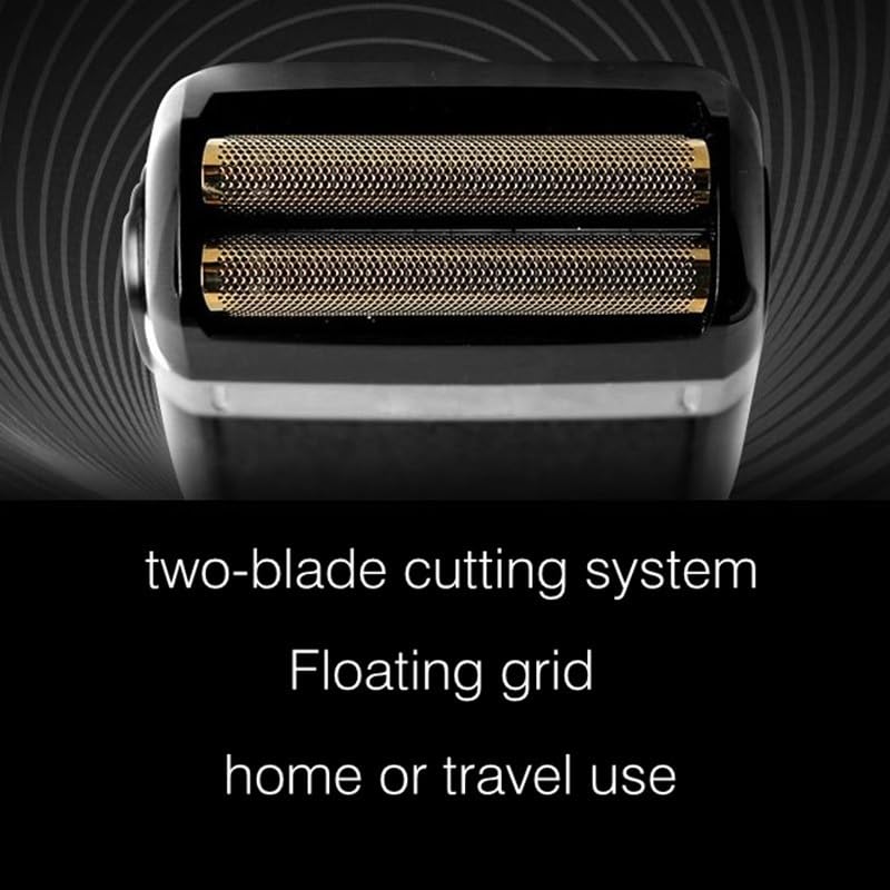 Premium Electric Razor for Men - Rechargeable Waterproof Shaver with Extra Mesh Heads, Smooth Beard & Head Shaving Kit (Great for Travel, Gym & Daily Grooming)