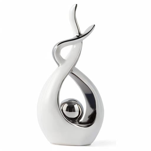 Modern Ceramic Statue Home Decor - Elegant Table Centerpiece for Dining Room, Living Room & Office | Perfect for Housewarming Gifts & Interior Design Accents