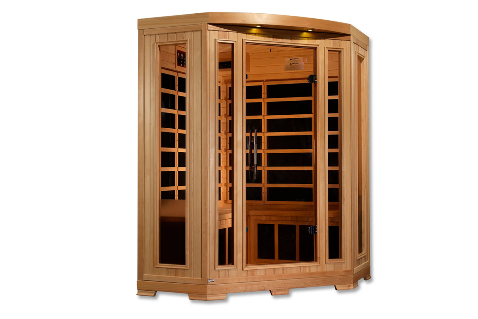 Pro 6 Rebecca 3-Person Corner Far Infrared Sauna with Near Zero EMF (2025 Model) - Perfect for Home Relaxation & Detox Therapy