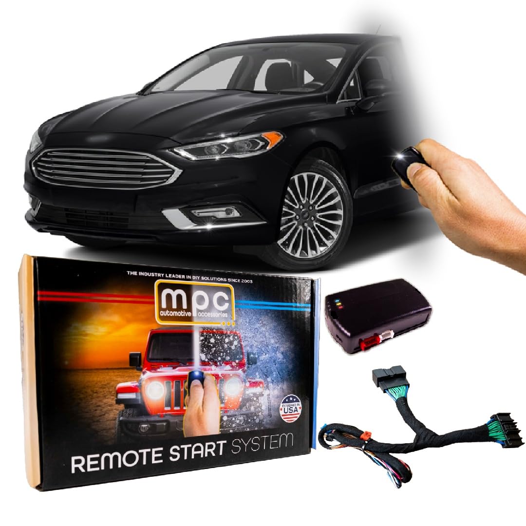 Ford Fusion Remote Start Kit (2014-2021) | Plug & Play Installation | No Wire Splicing | Push Button Start | Works with Hybrid Models | Perfect for Cold Mornings & Secure Parking
