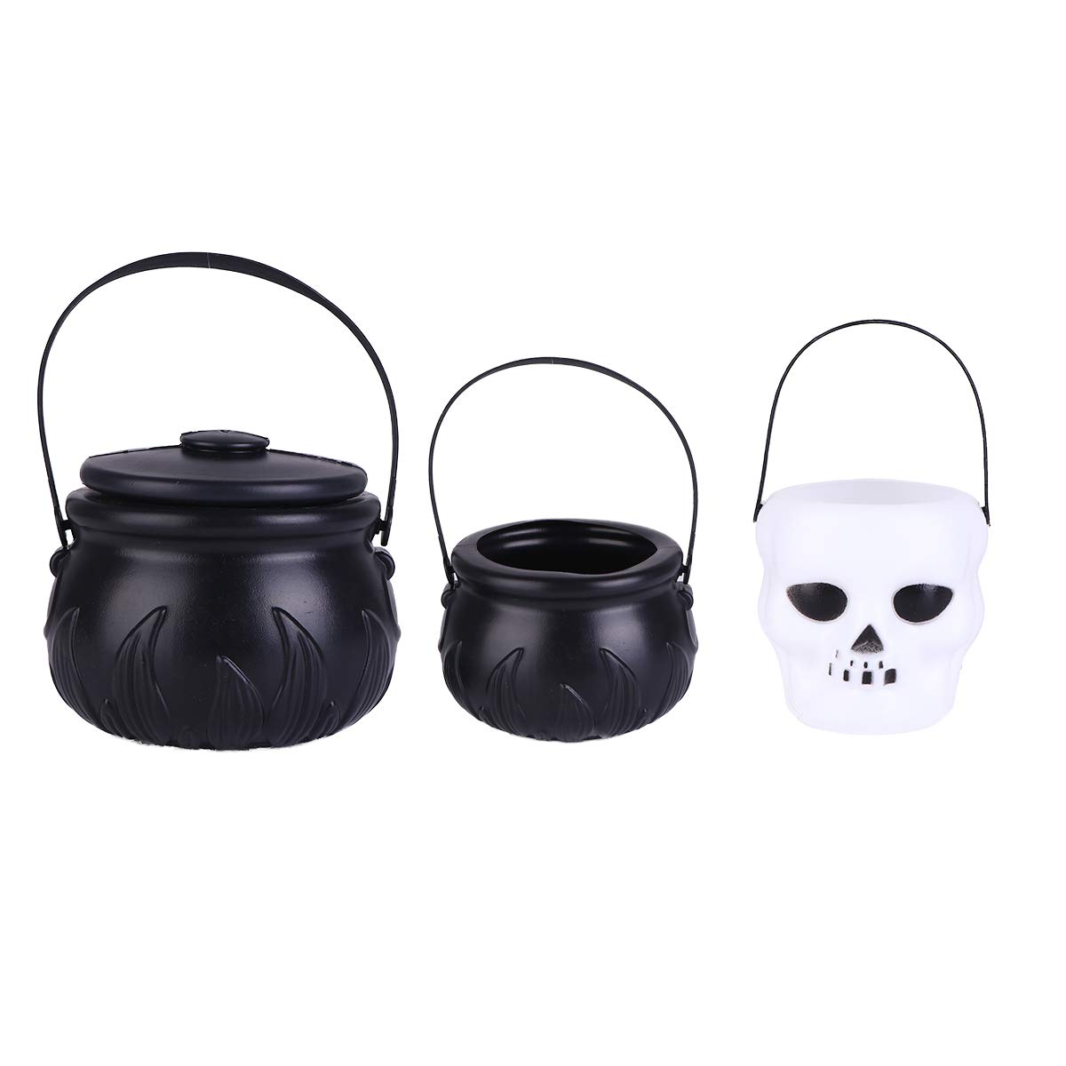 Portable Halloween Candy Bucket - 3Pcs Witch Candy Container for Trick or Treating