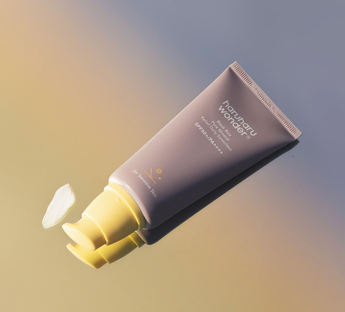 Haruharu Wonder Black Rice Pure Mineral Relief Daily Sunscreen SPF50+ PA++++ 50ml - Oil-Free, Non-Greasy, Broad Spectrum Protection for Face & Body - Perfect for Daily Use, Outdoor Activities & Sensitive Skin Care