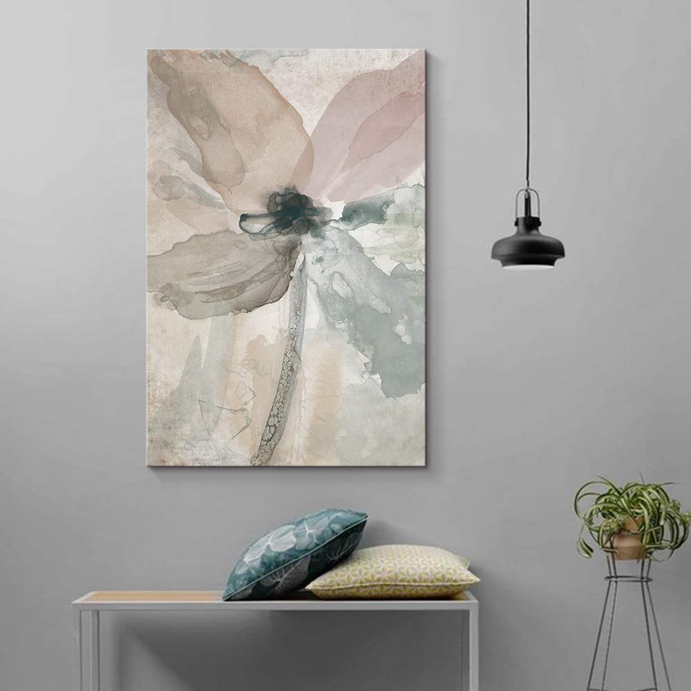 Wall26 Abstract Flower Giclee Canvas Wall Art - 12x18 Inches Modern Home Decor for Bedroom, Living Room, and House Decoration