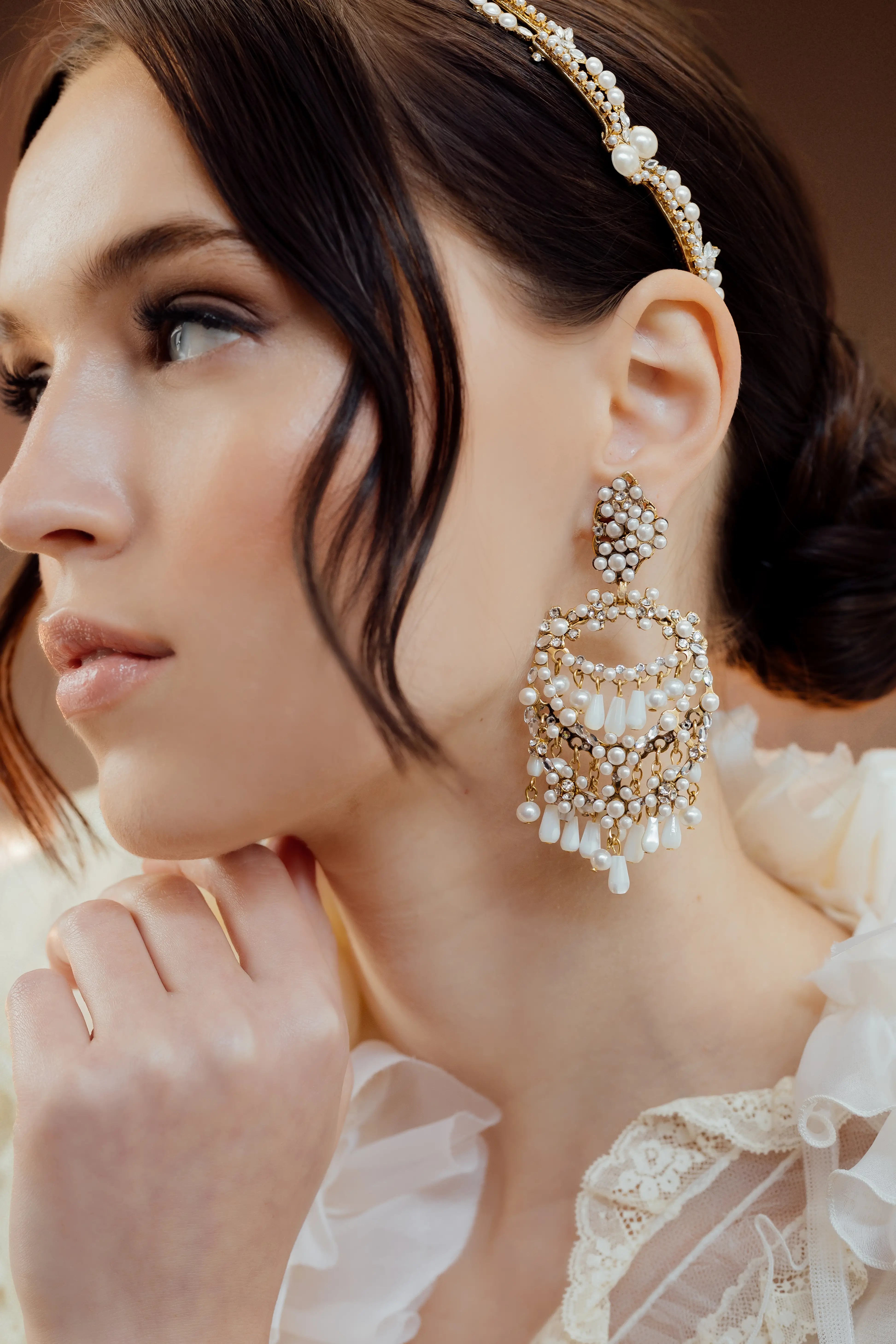 SONNETTA EARRINGS - Elegant Gold Plated Dangle Earrings for Women | Perfect for Weddings, Parties & Everyday Wear