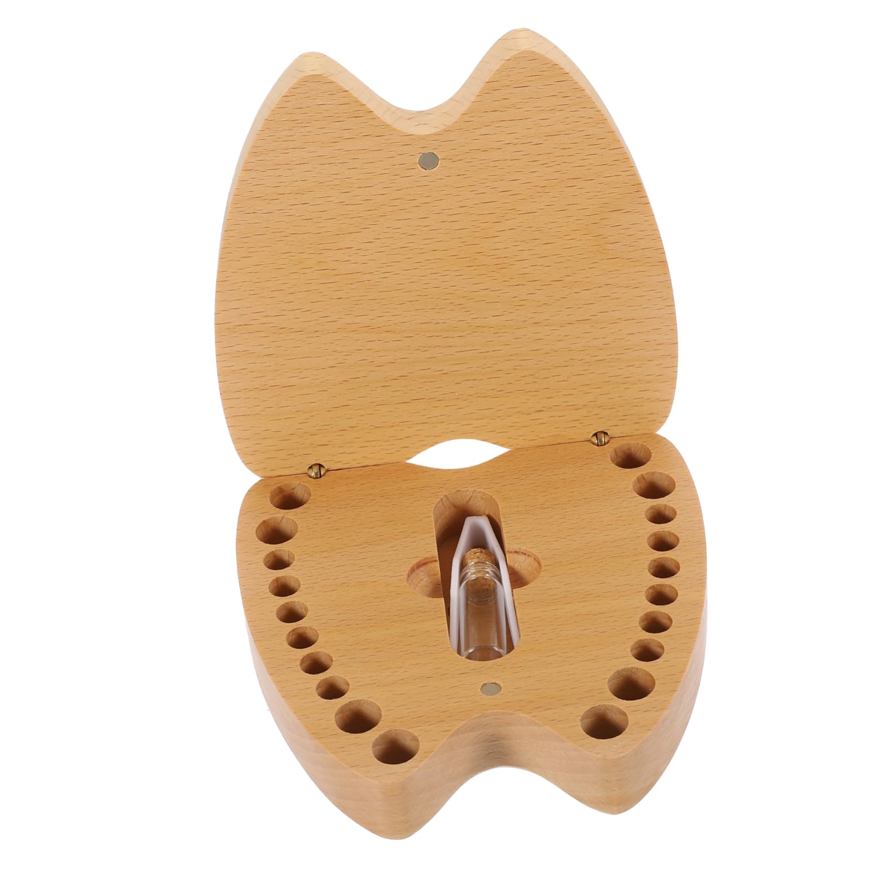 UPKOCH 3pcs Wooden Baby Tooth Memory Box Set - First Tooth Keepsake Holder for Kids, Baby Teeth Storage Organizer with Engraved Design - Perfect for Baby Shower Gifts & Childhood Memorabilia Preservation
