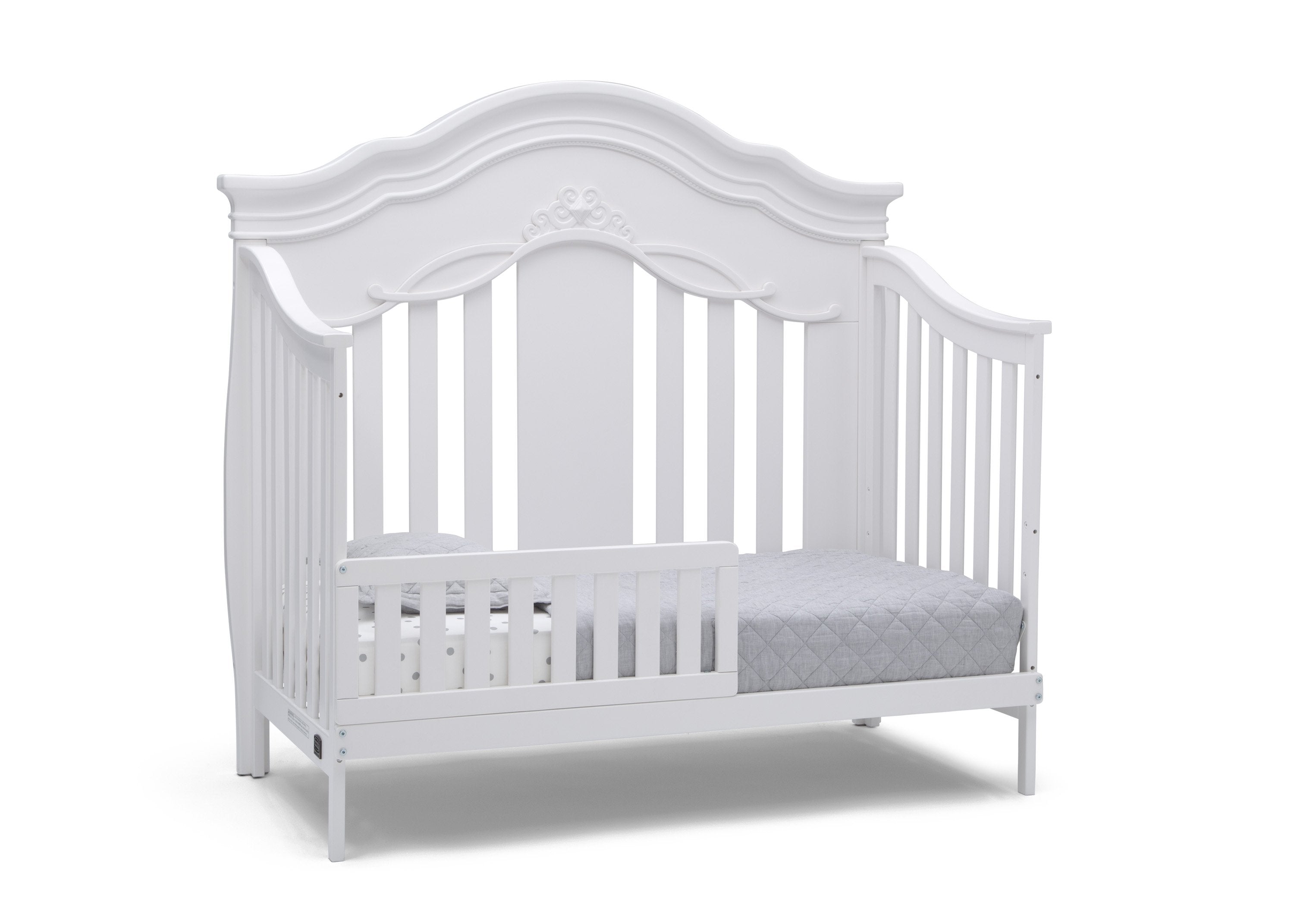 Fairytale 5-in-1 Convertible Baby Crib with Conversion Rails - Nursery to Toddler Bed Transition for Growing Kids