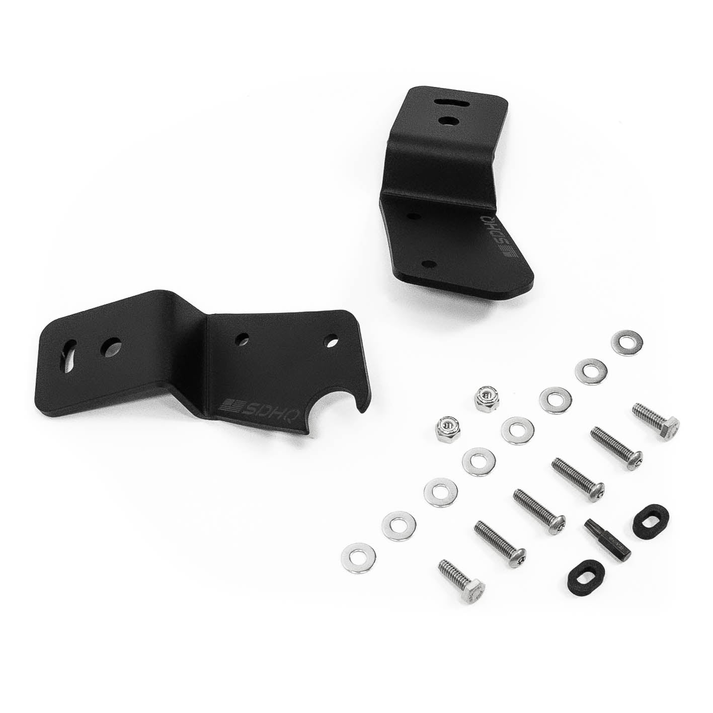 21-24 Ford Bronco & Bronco Raptor SDHQ Built A-Pillar Light Mounts | Off-Road LED Light Brackets | Perfect for Trail Riding, Overlanding & Night Driving