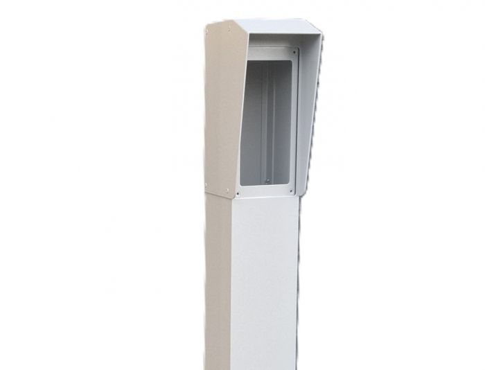 130cm Intercom Column with Double-Layer Powder Coating - 15x15cm for Secure Entry Systems & Apartment Buildings