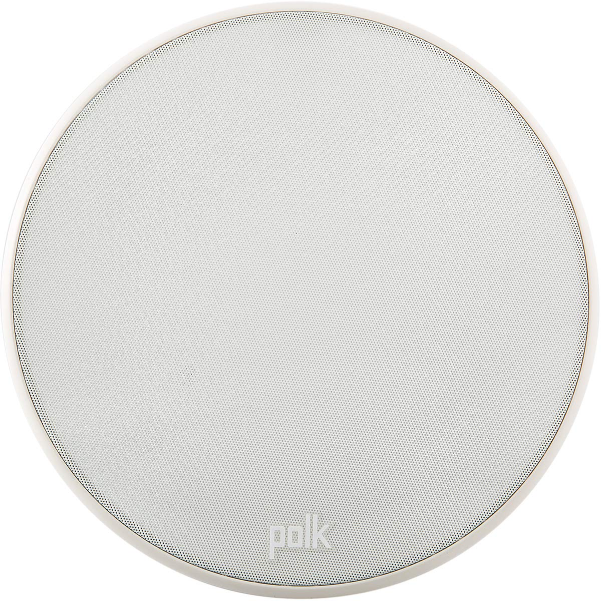 Polk Audio V60 in-Ceiling Speaker (Single) - High-Quality Sound for Home Theater, Bathroom & Kitchen - Moisture-Resistant, Easy Install, Paintable Black Grille - Perfect for Indoor & Damp Areas