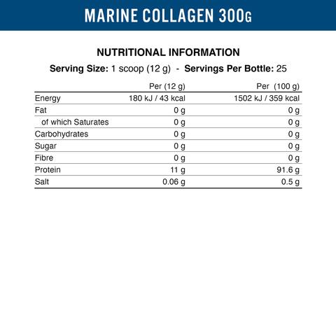 Pure Marine Collagen Peptides Powder 300g - Unflavored Collagen Supplement for Skin, Hair & Joint Support - Hydrolyzed for Better Absorption - Keto & Paleo Friendly (Great for Smoothies, Coffee & Baking)
