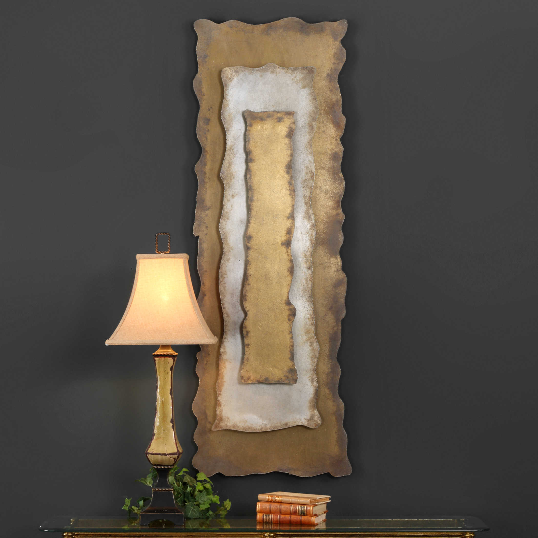 Handmade Bronze Metal Wall Art Decor - Elegant Home & Office Wall Sculpture for Living Room, Bedroom, Entryway