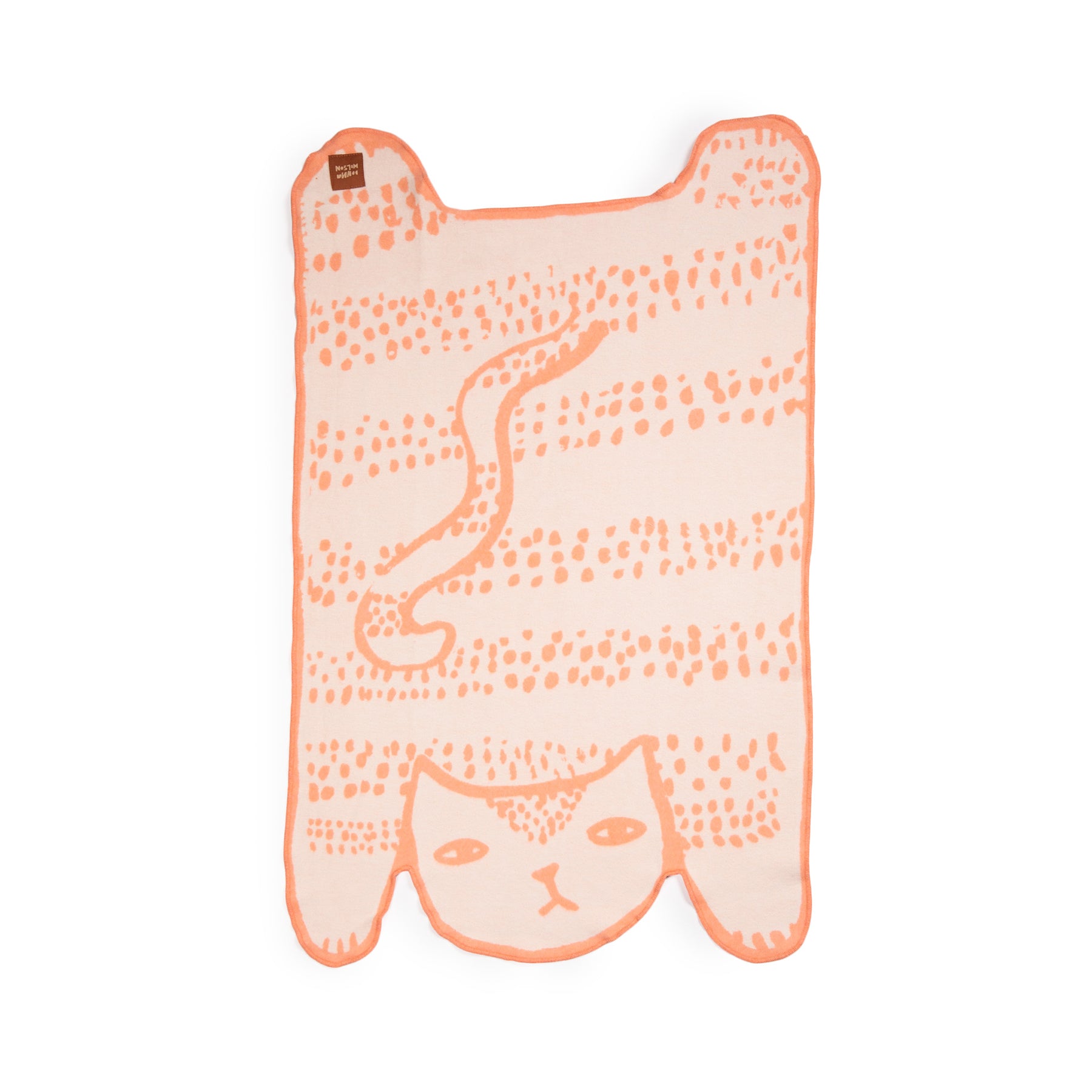 Soft Cat Shaped Brushed Cotton Mini Blanket for Pets - Cozy & Cute Small Throw for Cats, Dogs, Beds, Sofas & Travel Use