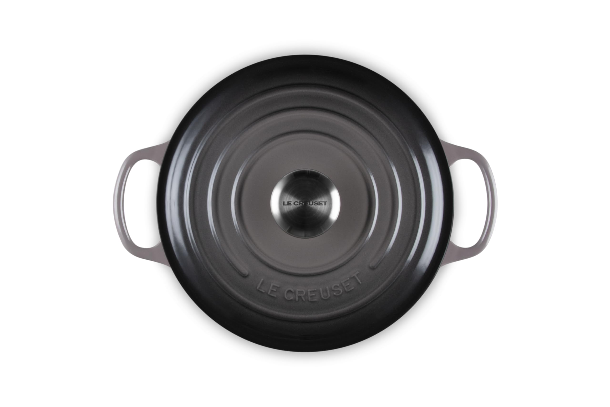 Le Creuset Enameled Cast Iron Signature Round Dutch Oven 4.5 Quart - Oyster Color | Perfect for Braising, Stewing & Baking | Stovetop to Oven Safe Cookware for Home Chefs