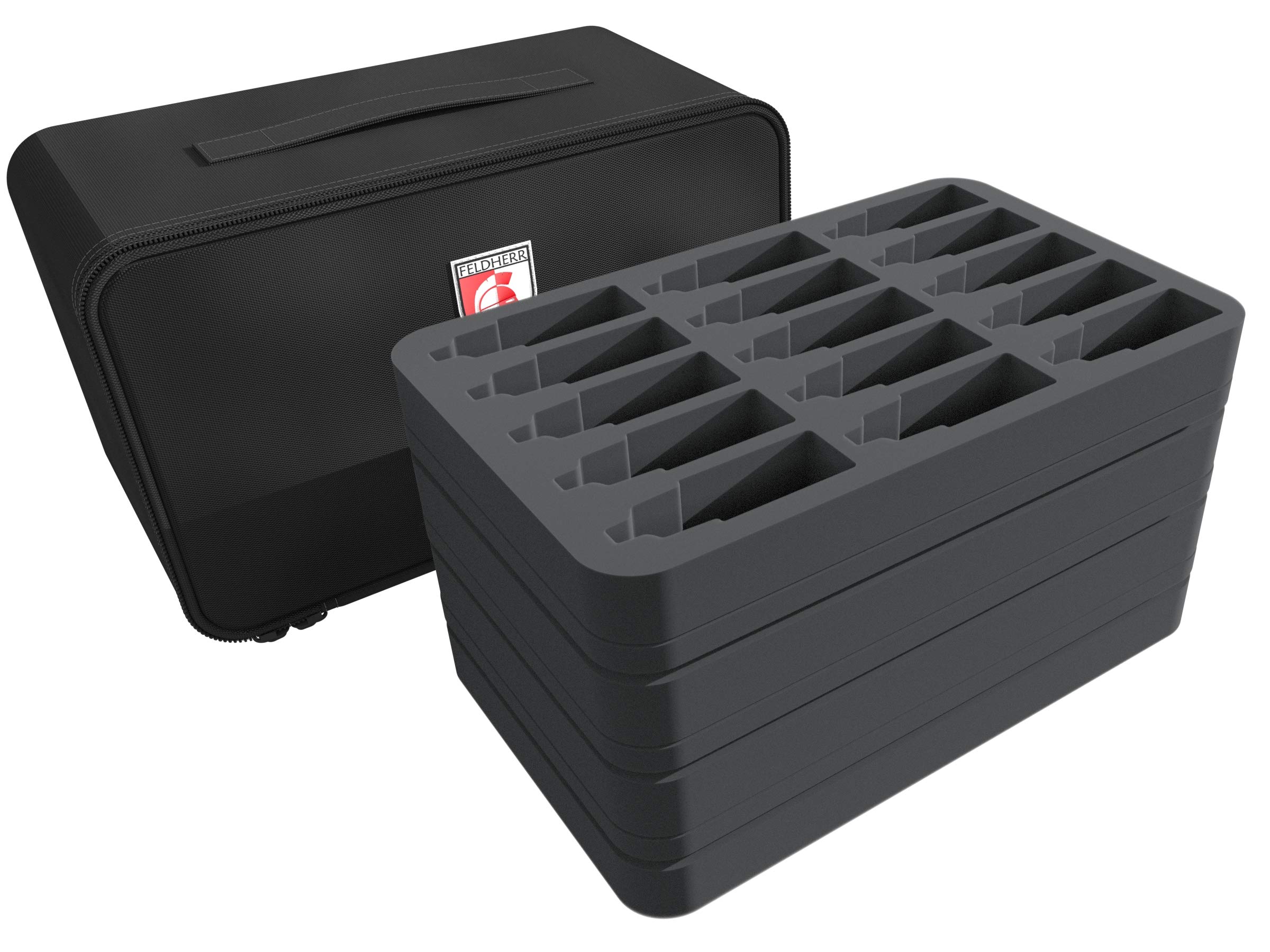 Feldherr Mini Plus Bag - Compatible with Model Color Bottles, Paintbrushes & Accessories - Perfect for Miniature Painting, Hobby Storage & Travel Organization
