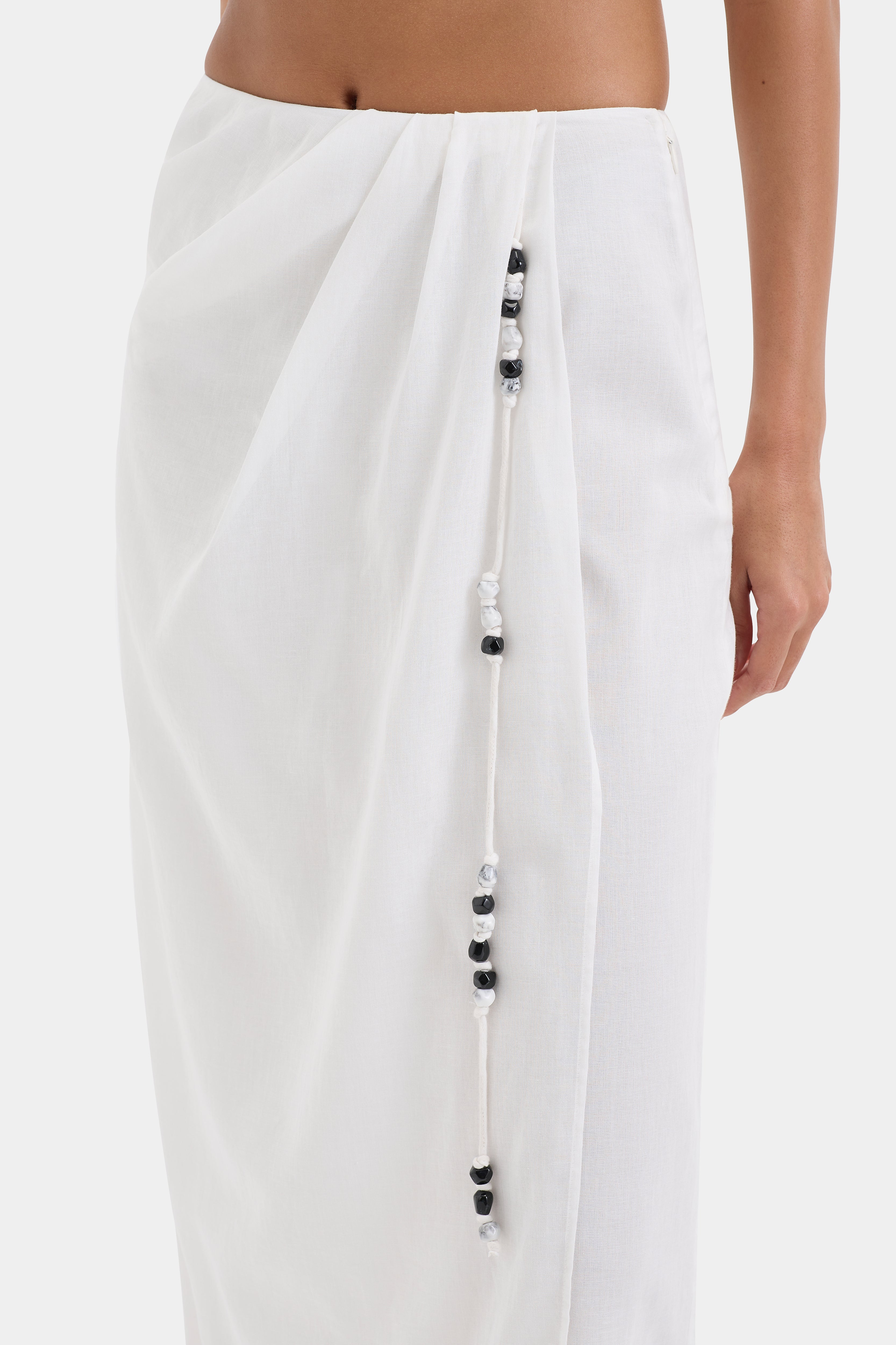 Azura Midi Skirt for Women - Flowy A-Line Summer Skirt with Pockets | Perfect for Casual Outfits, Beach Vacations & Date Nights