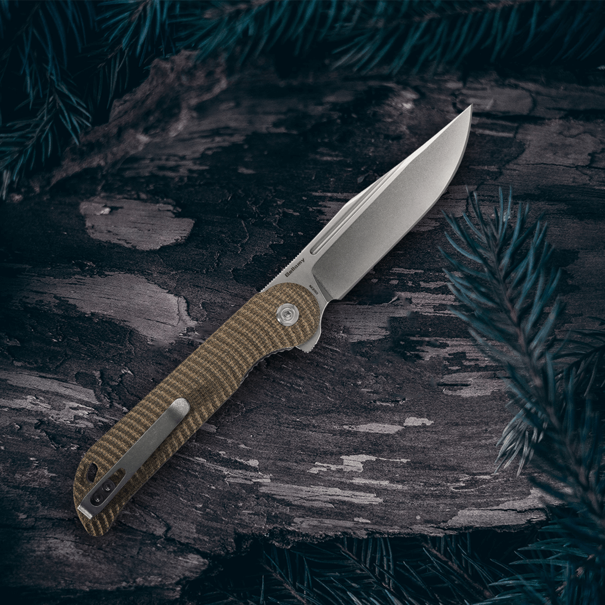 Vosteed Bellamy Limited Edition EDC Pocket Knife - Premium Stainless Steel Blade, Compact & Lightweight for Everyday Carry, Camping, Hiking & Outdoor Adventures