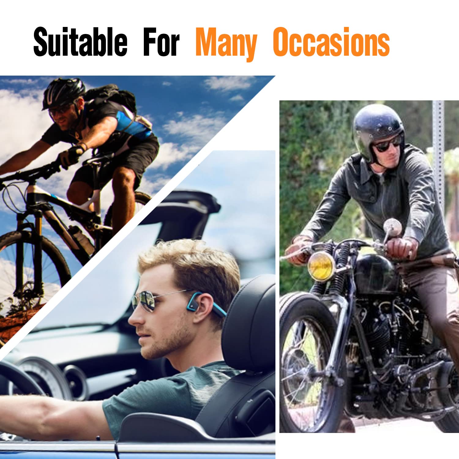 GSG Men's Genuine Sheepskin Leather Gloves - Black Driving, Cycling & Motorcycle Gloves with Touchscreen Compatibility - Perfect for Winter Commuting, Outdoor Sports & Casual Wear