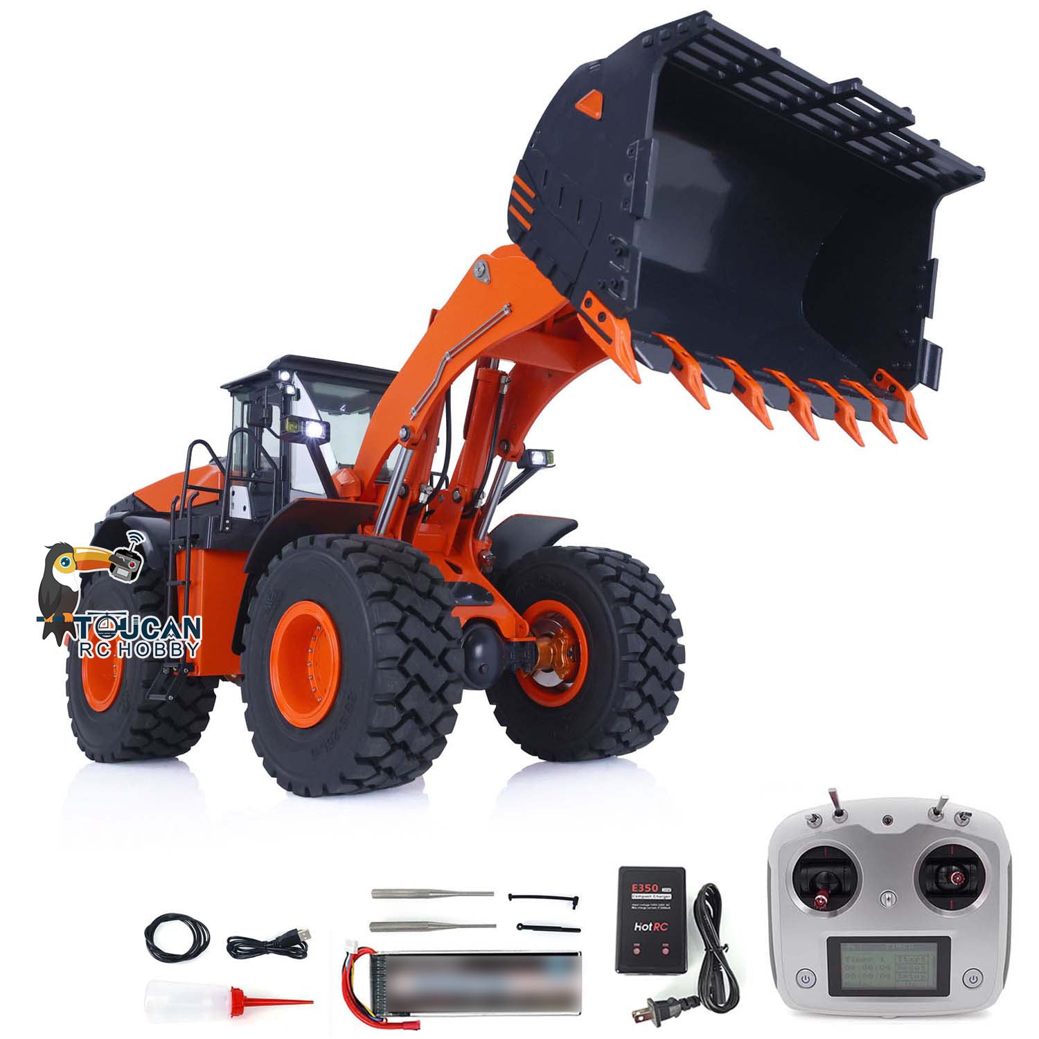 JDMODEL 1/14 Scale Metal RC Hydraulic Loader Truck - JDM 198 ZW370 Model with 2-Speed Transmission, Battery, Pump, Servo & ESC | Ready-to-Run (RTR) | Fast Free Shipping | Perfect for Construction Site Simulation, Off-Road Play & RC Enthusiast Collections