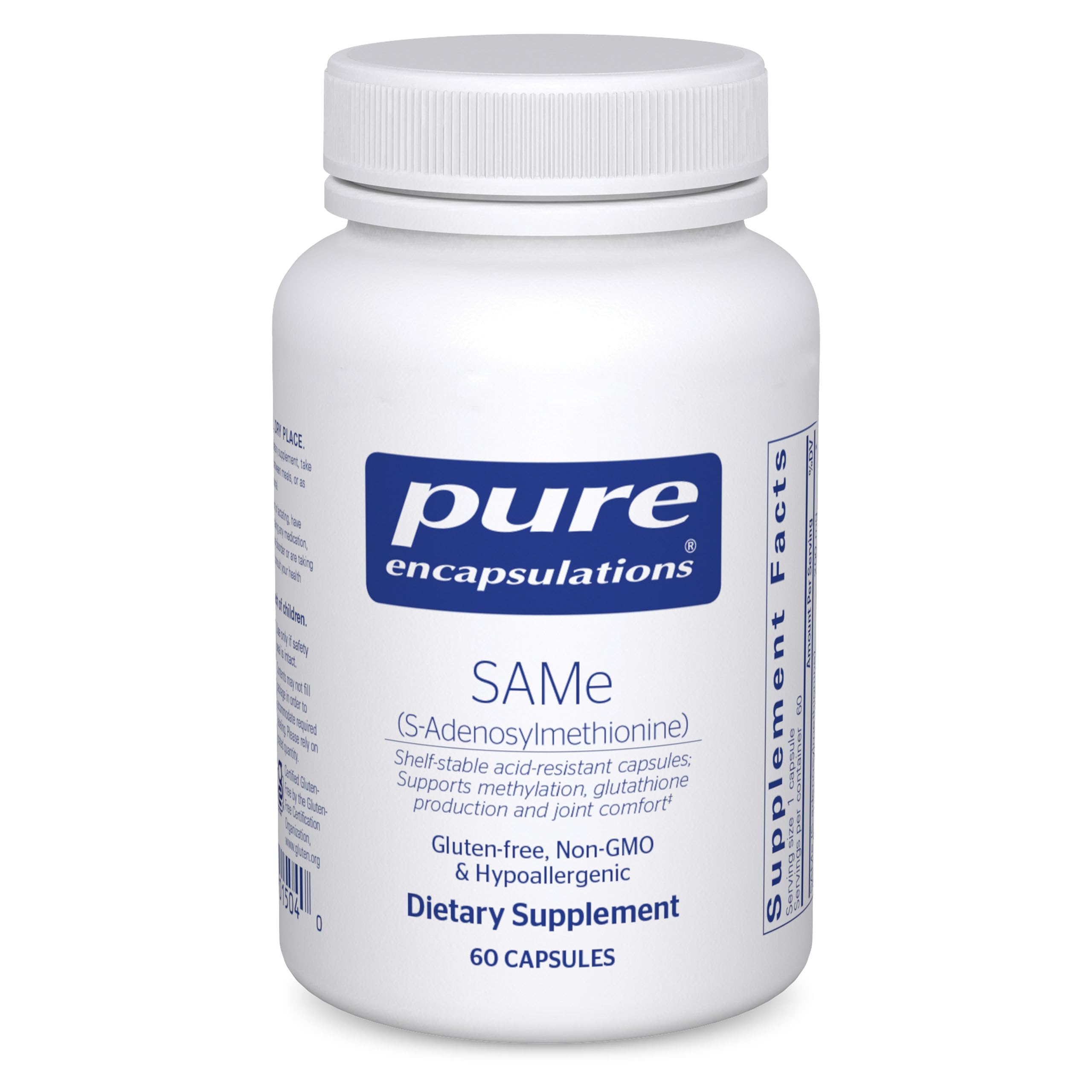 Pure Encapsulations SAMe S-Adenosylmethionine 180 Capsules - Supports Joint Health, Mood & Liver Function - Gluten Free Non-GMO Supplement for Active Adults & Seniors - Perfect for Daily Wellness Routine & Joint Support
