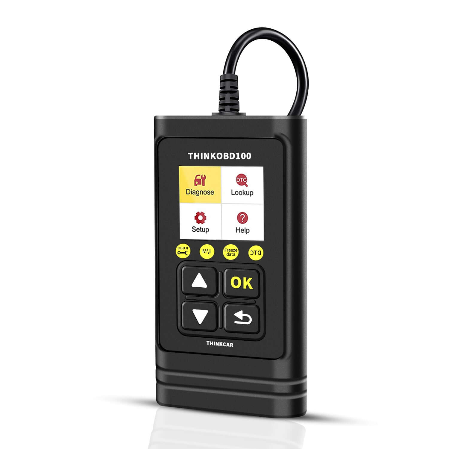 THINKCAR THINKOBD 100 OBD2 Scanner - Professional Car Diagnostic Tool for Engine Fault Codes, ABS, SRS - Compatible with Android & iOS - Perfect for Mechanics & DIY Car Repairs
