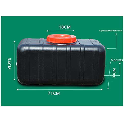 Outdoor Camping Water Storage Tank with Shower Head & Hose - Portable Plastic Water Container for Emergency, Travel, Solar Heating - Perfect for Camping, Hiking, Home Bath & Shower Use