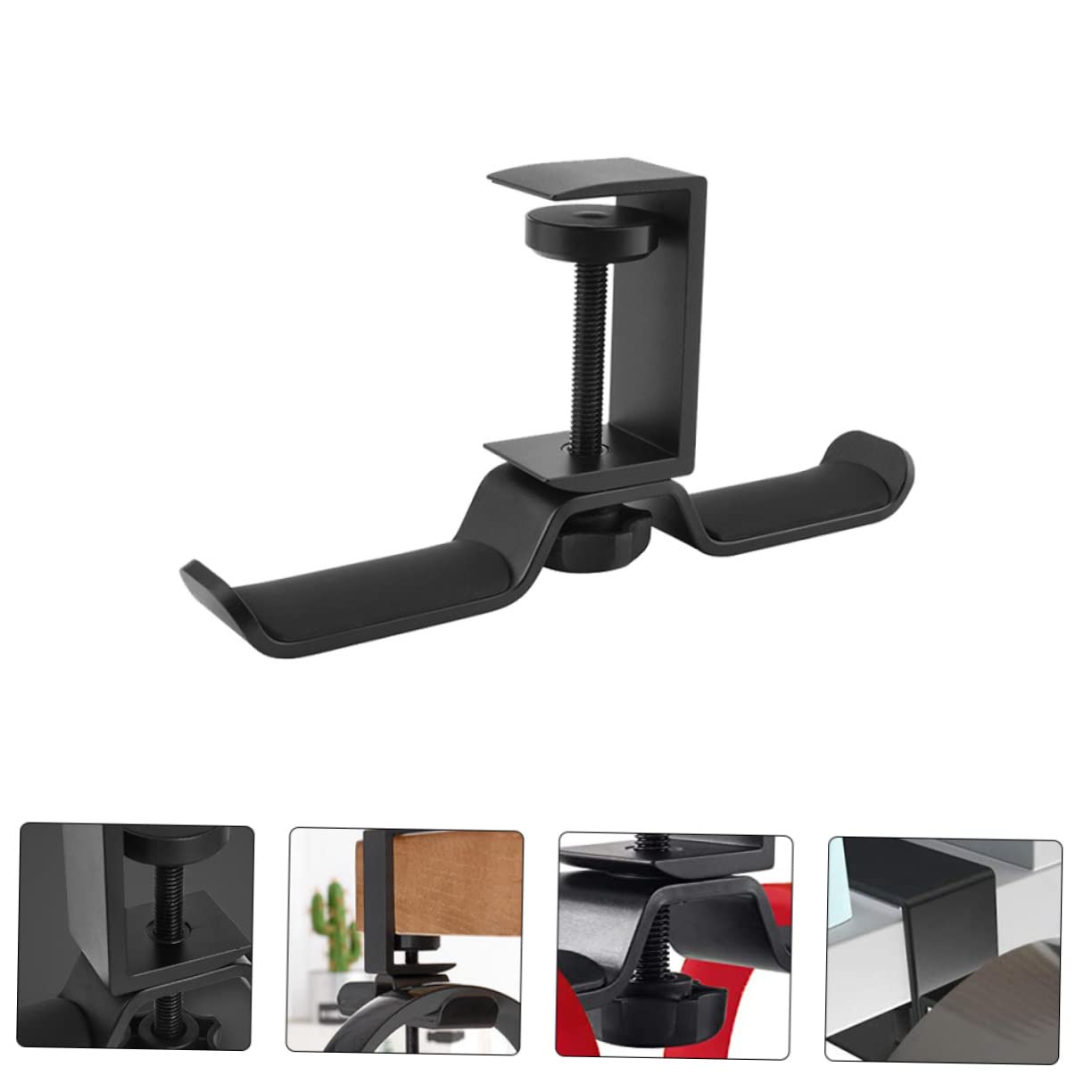 Premium Headphone Stand Holder - 3 Pack Desktop Headphone Hooks for Home & Office Storage | Space-Saving Headset Display Rack for Gaming, Music, and Workspace Organization