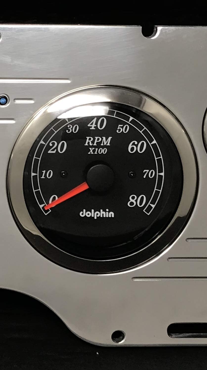 Dolphin Gauges 6-Piece GPS Dash Cluster Panel Set - Compatible with 1977 Chevy Nova - Black (Perfect for Classic Car Restoration & Custom Hot Rod Builds)