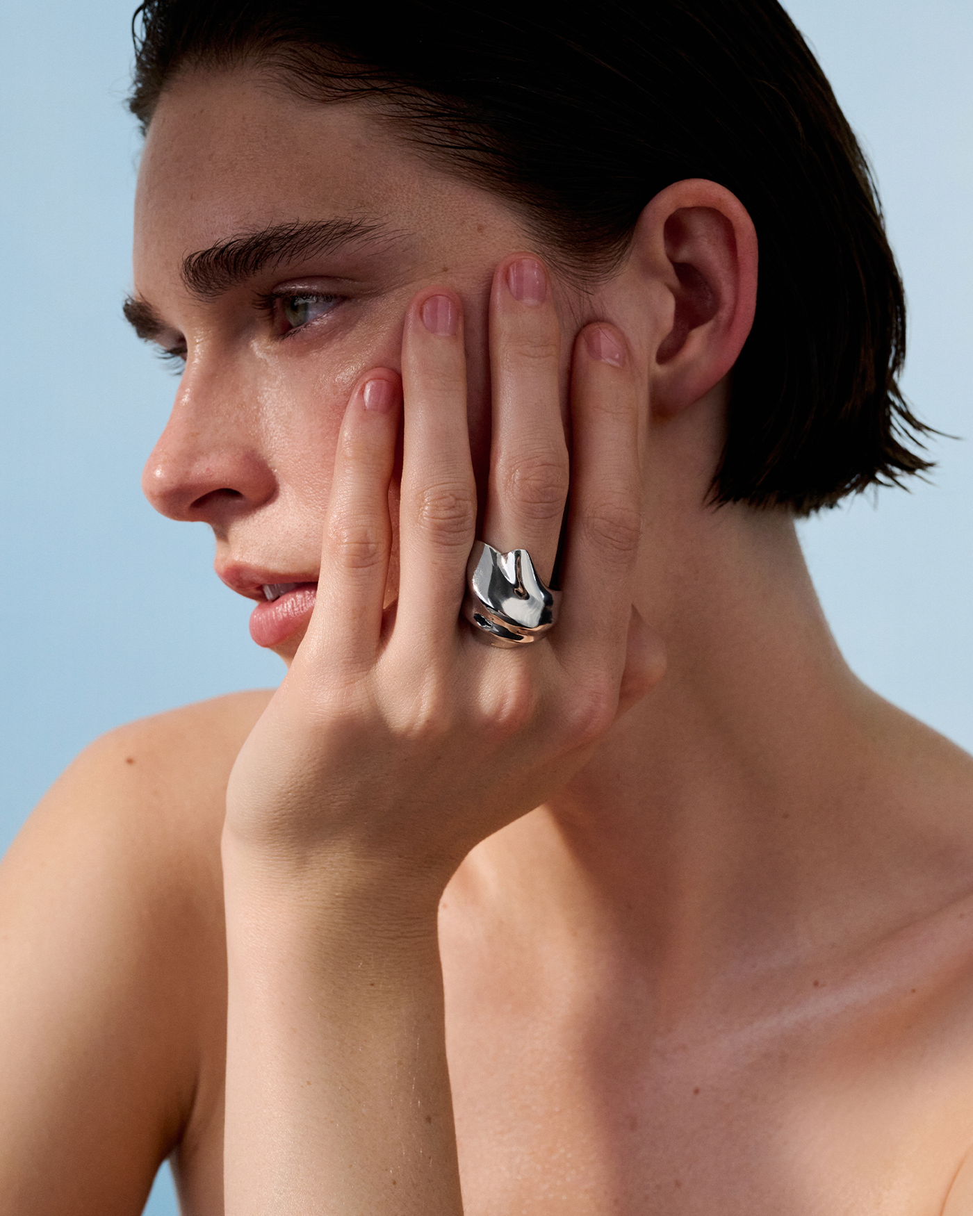 Lydia Silver Ring for Women - Elegant Sterling Silver Band Jewelry for Everyday Wear & Special Occasions